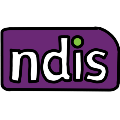 the NDIS logo, drawn with black outlines.